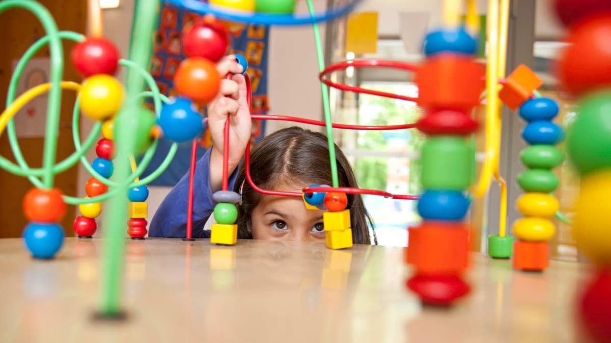 Children playing with toys